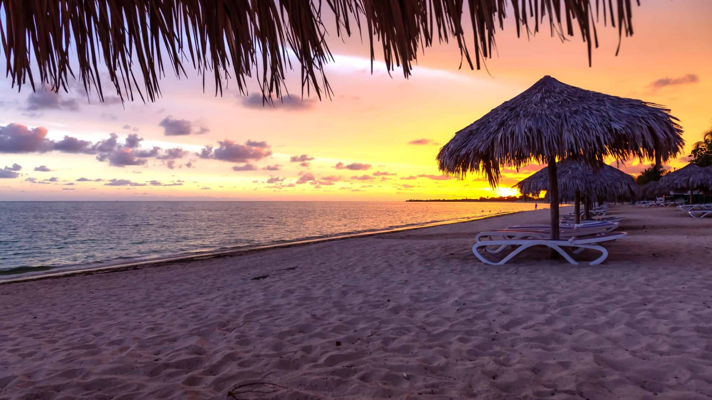 Sunset at Playa Ancon , Trinidad Cuba 