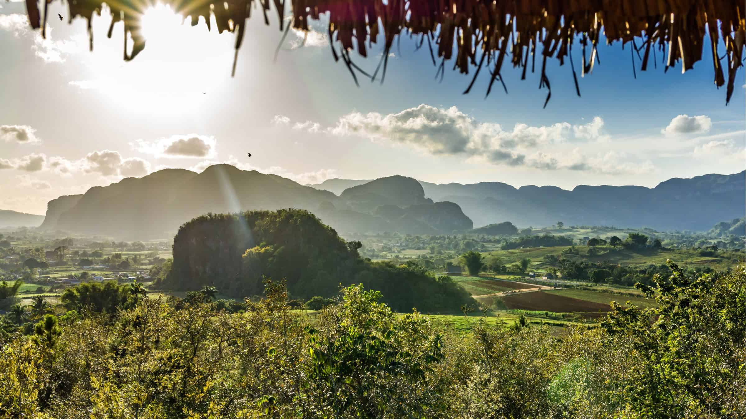 Sunny day, Mogote mountains, Vinales Valley , Cuba