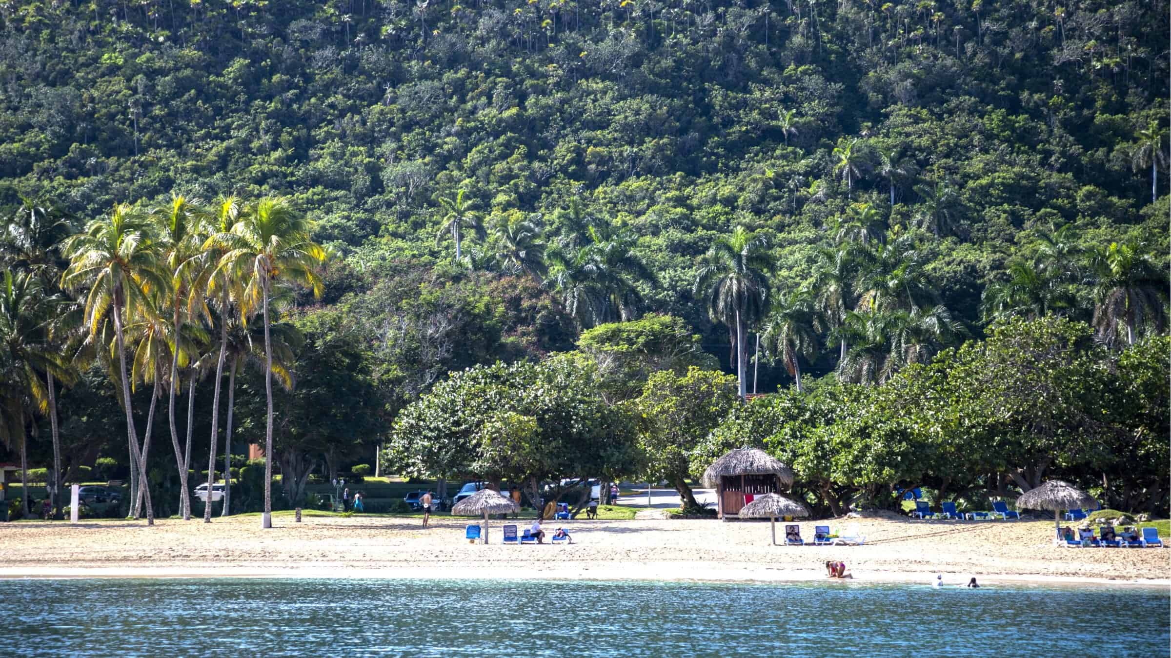 Jibacoa beach and countryside Cuba 