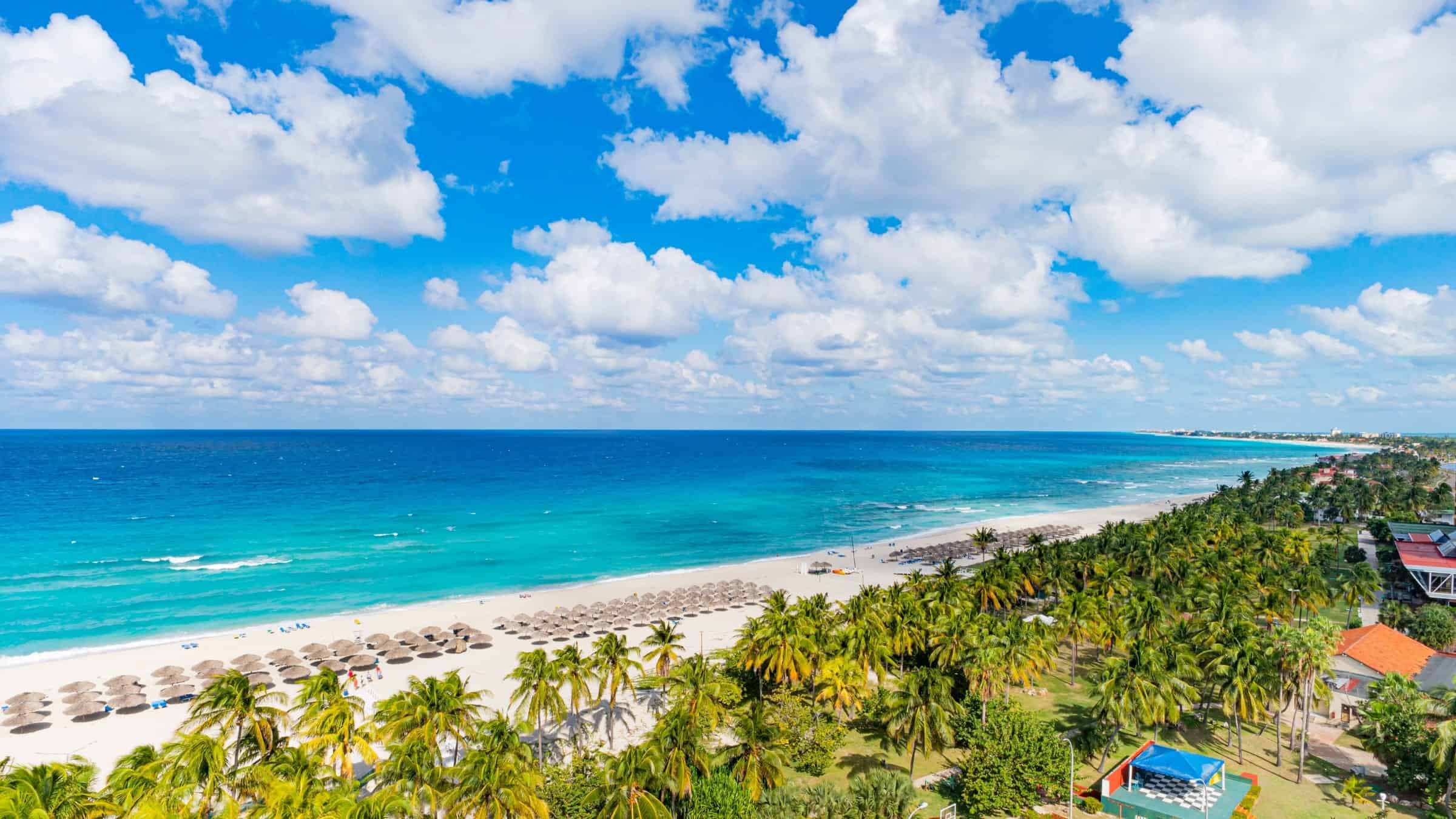 Varadero Beach shoreline , Cuba 