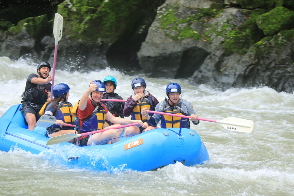 Ian and Lara Rafting in Costa Rica